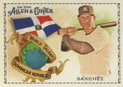 2018 Topps Allen & Ginter World Talent Gary Sanchez #WT-18 card