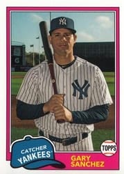 2018 Topps Archives Base Set Gary Sanchez #289 card