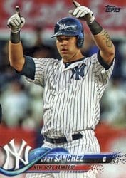 2018 Topps Base Set Gary Sanchez #340 card