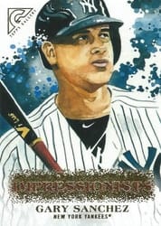 2018 Topps Gallery Impressionists Gary Sanchez #I-27 card