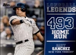 2018 Topps Longball Legends Gary Sanchez #LL-15 card