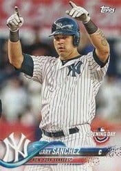 2018 Topps Opening Day Base Set Gary Sanchez #72 card