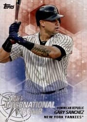 2018 Topps Update An International Affair Gary Sanchez #IA-17 card