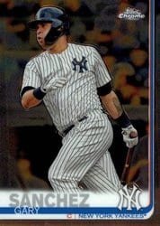 2019 Topps Chrome Base Set Gary Sanchez #22 card