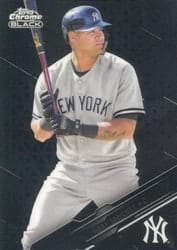 2020 Topps Chrome Black Base Set Gary Sanchez #17 card