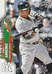 2020 Topps Holiday Base Set Gary Sanchez #HW139 card