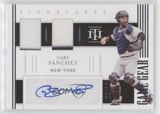 2021 Panini National Treasures Game Gear Materials Signatures Duals Gary Sanchez #GGS-GS card
