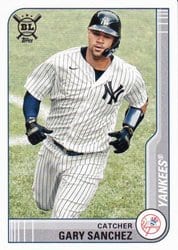 2021 Topps Big League Base Set Gary Sanchez #22 card