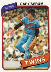 1980 Topps Base Set Gary Serum #61 card