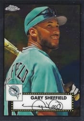 2021 Topps Chrome Platinum Anniversary Base Set Gary Sheffield #541 card