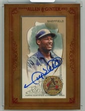 2023 Topps Allen & Ginter Framed Mini Autographs Gary Sheffield #MA-GS card