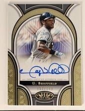 2023 Topps Tier One Prime Performers Autographs Gary Sheffield #PPA-GS card