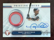 2024 Topps Pristine Pieces Autograph Relic Gary Sheffield #PPAR-GS card