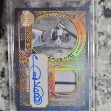 2025 Leaf Bronx Legacy Autograph Memorabilia Gary Sheffield #AM-GS1 card