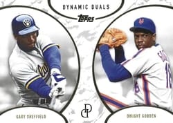 2025 Topps Dynamic Duals Base Set Gary Sheffield / Dwight Gooden #36 card