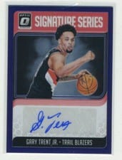 2018 Panini Donruss Optic Signature Series Gary Trent Jr. #GTJ card