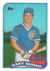 1989 Topps Base Set Gary Varsho #613 card