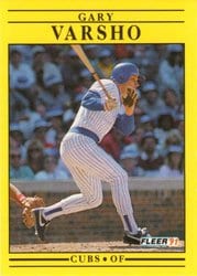 1991 Fleer Base Set Gary Varsho #435 card