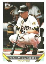 1993 Topps Base Set Gary Varsho #326 card