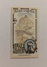 2024 Topps Allen & Ginter World’s Tallest Mountains Gasherbrum II #WTM-13 card
