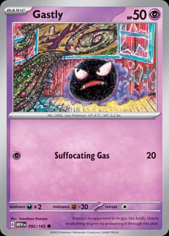 2023 151 Gastly #92 card
