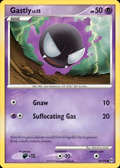 2009 Arceus Gastly #64 card