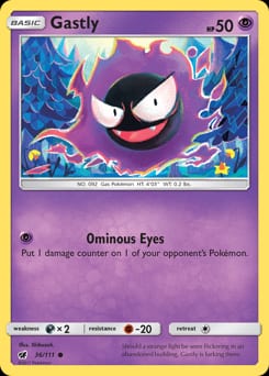 Crimson Invasion Gastly #36 card