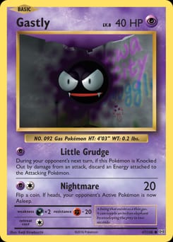 2016 Evolutions Gastly #47 card