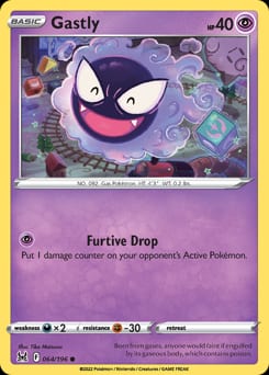 2022 Lost Origin Gastly #64 card