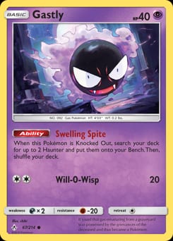 2019 Unbroken Bonds Gastly #67 card
