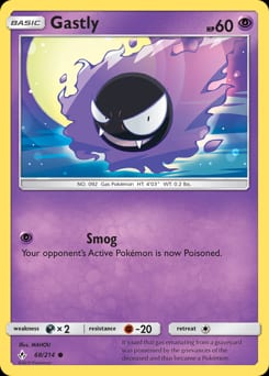 2019 Unbroken Bonds Gastly #68 card