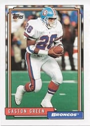 1992 Topps Base Set Gaston Green #535 card