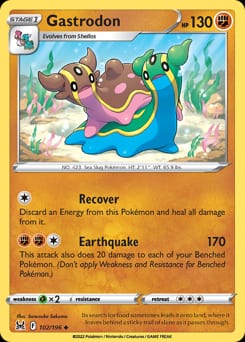Lost Origin Gastrodon #102 card