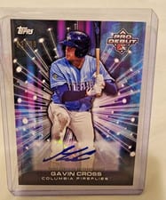 2023 Topps Pro Debut Future Cornerstones Autographs Gavin Cross #FC-GC card