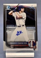 2025 Bowman Draft Chrome Prospect Autographs Gavin Fien #CPA-GF card