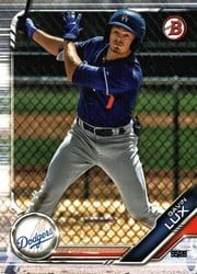 2019 Bowman Prospects Gavin Lux #BP-130 card