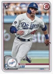 2020 Bowman Base Set Gavin Lux #71 card