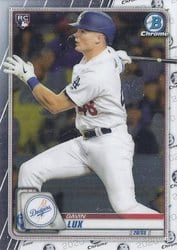 2020 Bowman Chrome Base Set Gavin Lux #83 card
