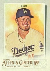 2020 Topps Allen & Ginter Base Set Gavin Lux #99 card