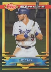 2021 Finest Flashbacks Base Set Gavin Lux #181 card