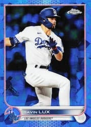 2022 Topps Chrome Sapphire Edition Base Set Gavin Lux #389 card