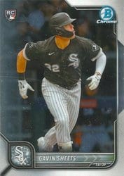 2022 Bowman Chrome Base Set Gavin Sheets #50 card
