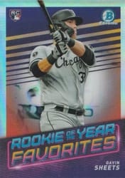 2022 Bowman ROY Favorites Gavin Sheets #ROYF-10 card