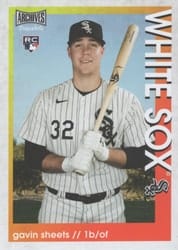 2022 Topps Archives Snapshots Base Set Gavin Sheets #39 card
