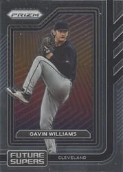 2023 Panini Prizm Future Supers Gavin Williams #FS13 card