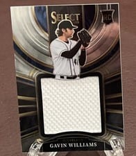 2023 Panini Select Rookie Jersey Autographs Gavin Williams #PJA-GW card