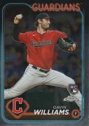 2024 Topps Chrome Base Set Gavin Williams #15 card