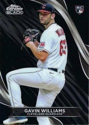 2024 Topps Chrome Black Base Set Gavin Williams #99 card