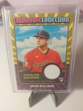 2024 Topps Heritage Clubhouse Collection Relic Gavin Williams #CCR-GW card