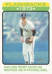 2022 Topps Heritage Baseball Flashbacks Gaylord Perry #BF-8 card